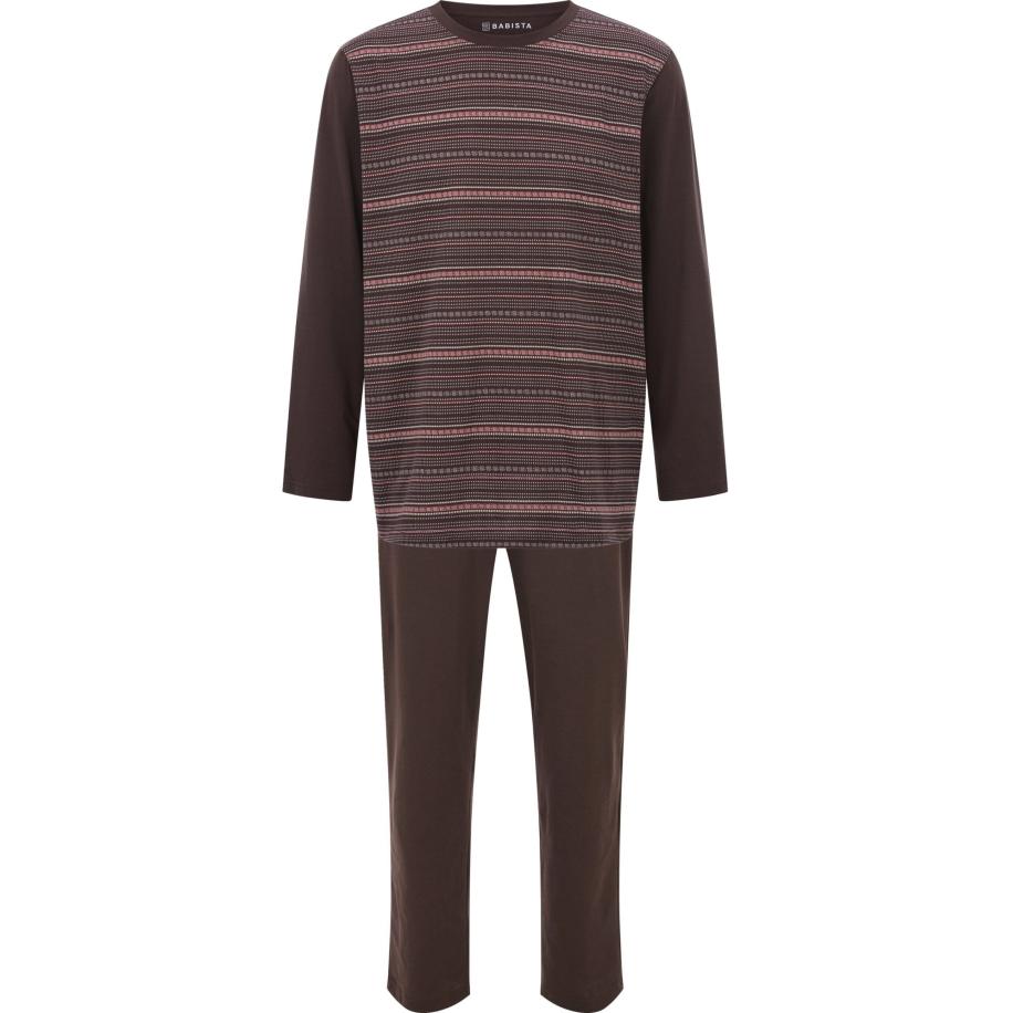 BABISTA pyjama donkerbruin, Motief Bruin