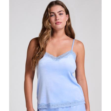 Hunkemöller Cami top Velours Lace Blauw
