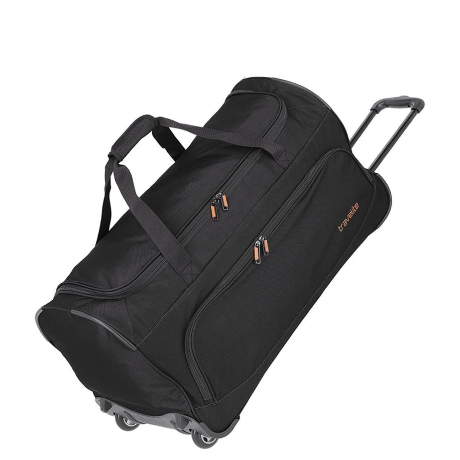 Travelite Basics Fresh Trolley Travel Bag 71 black Trolley Reistas Zwart