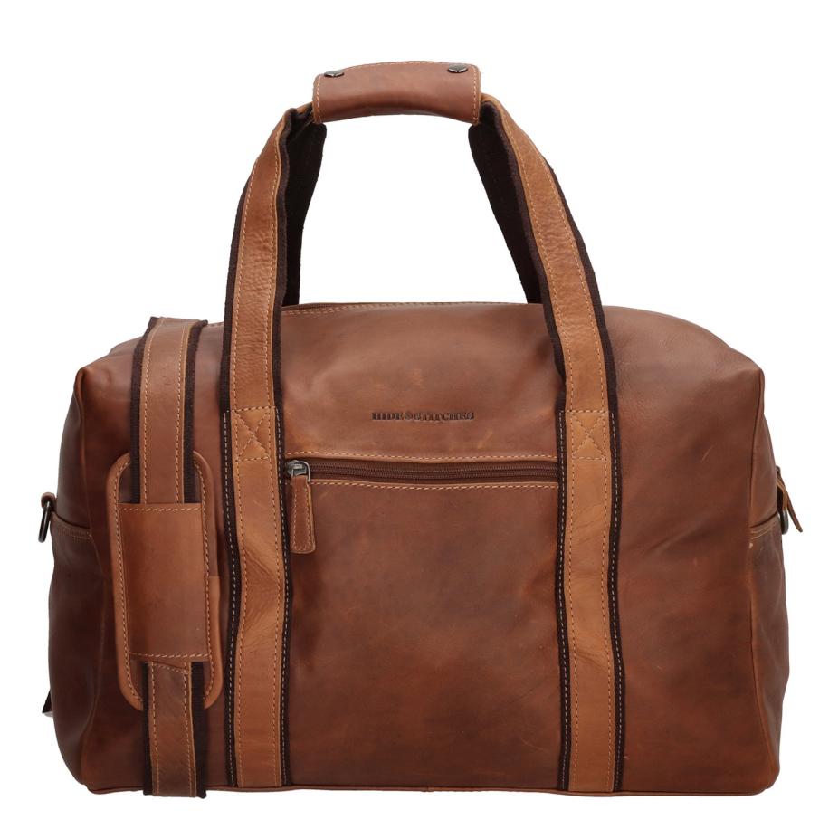 Hide & Stitches Japura Duffle cognac Bruin