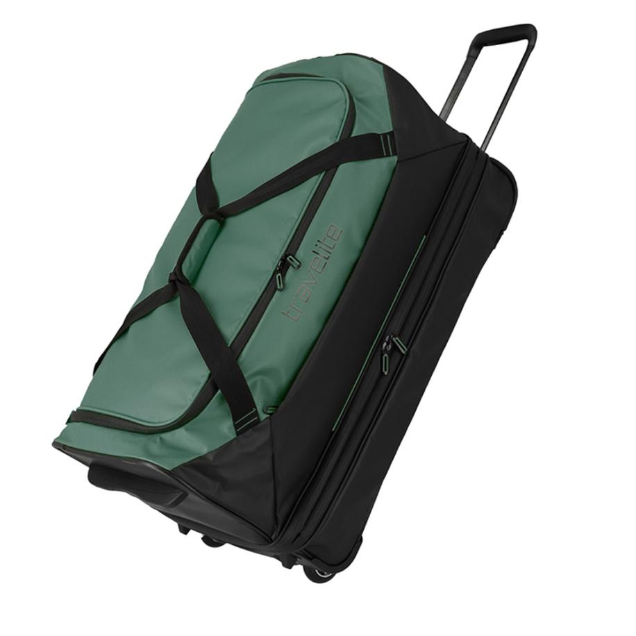 Travelite Basics Tarpaulin Wheeled Duffle Large 70 cm Expandable Green Groen