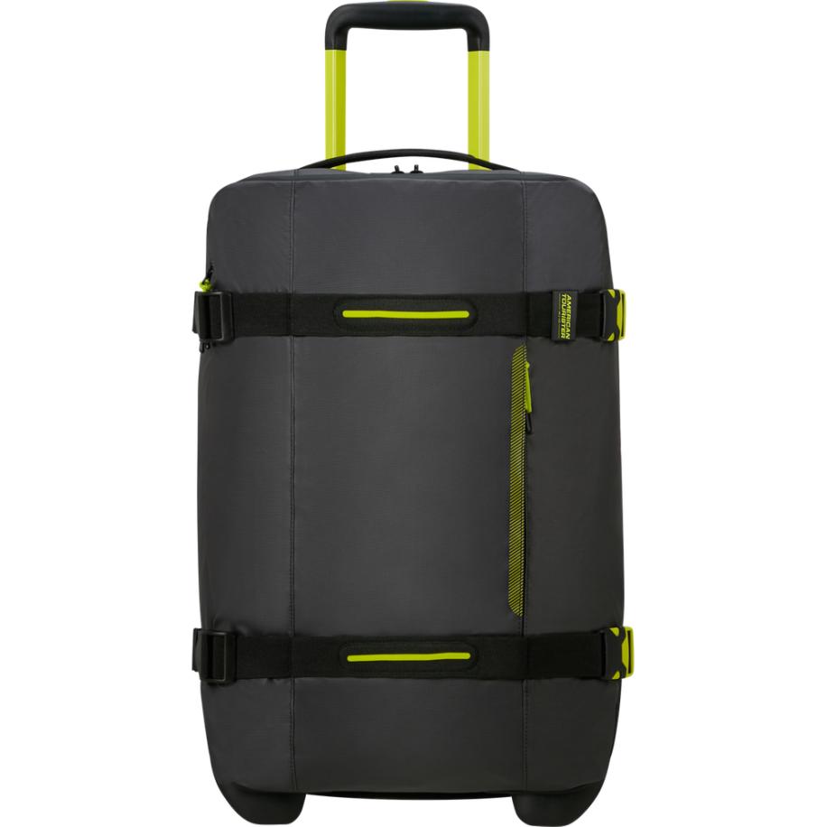 American Tourister Urban Track Duffle/Wheels S Coated black/lime Multicolor