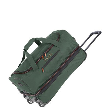 Travelite Basics Wheeled Duffle 55 Expandable dark green Handbagage koffer Trolley