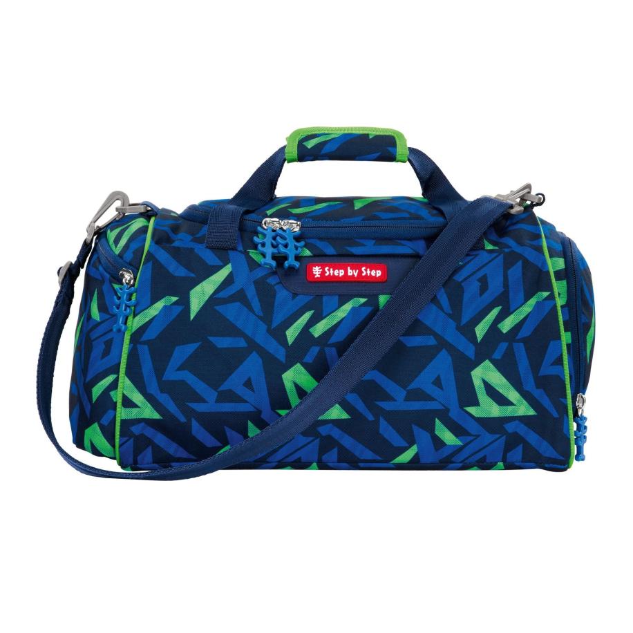 Step by Step STEP BY STEP Sporttas donkerblauw / groen / bloedrood / wit -