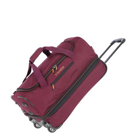 Travelite Basics Wheeled Duffle 55 Expandable dark red Handbagage koffer Trolley