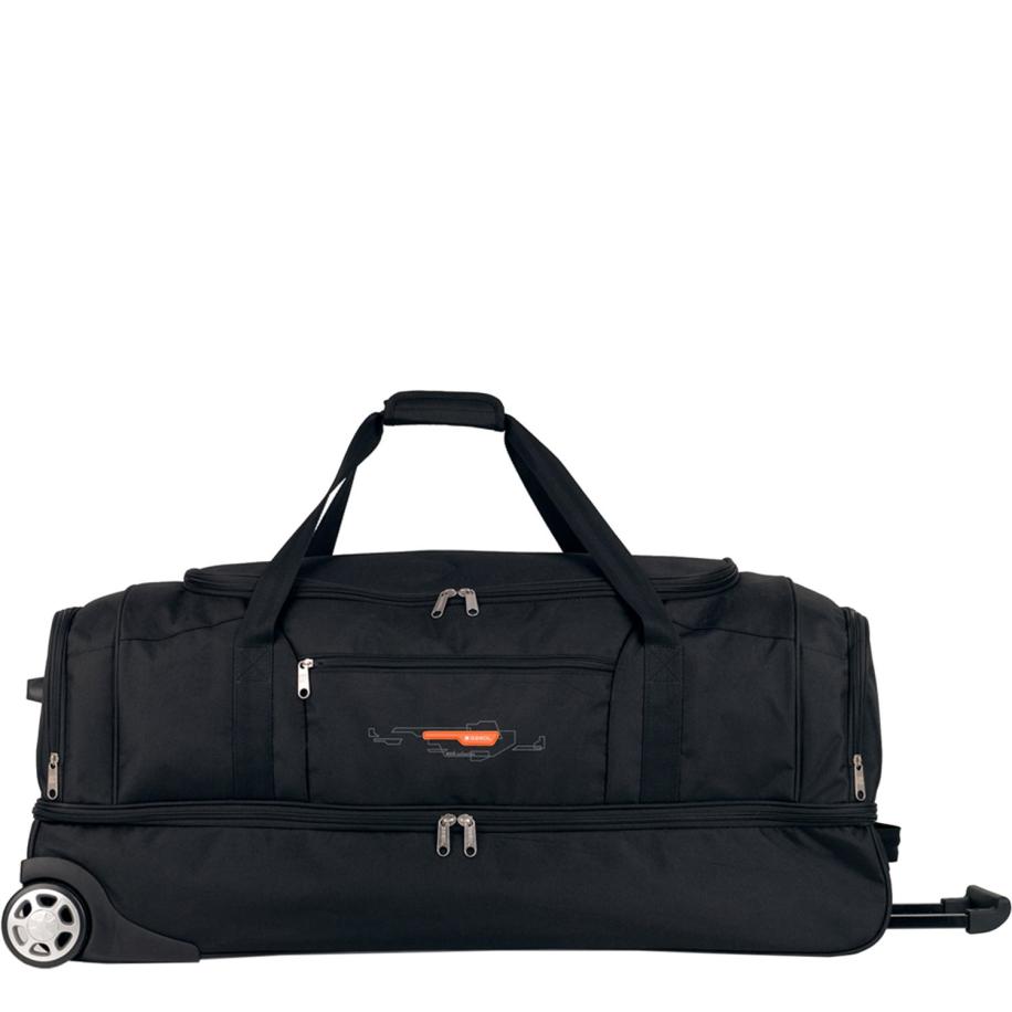 Gabol Week Eco Extra Large Wheel Bag 2 Comp. Black Reistas Zwart