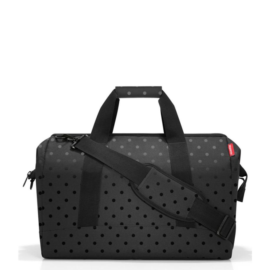 Reisenthel Travelling Allrounder L glossy dots black Zwart