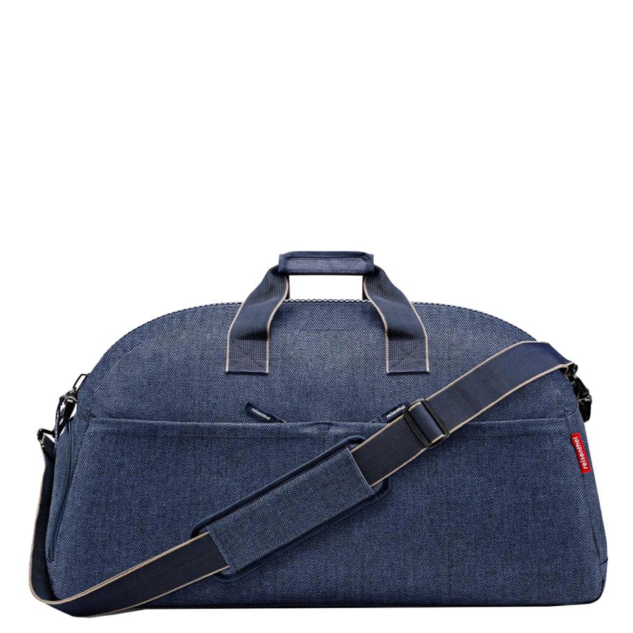 Reisenthel Overnighter Plus Duffle herringbone dark blue Blauw