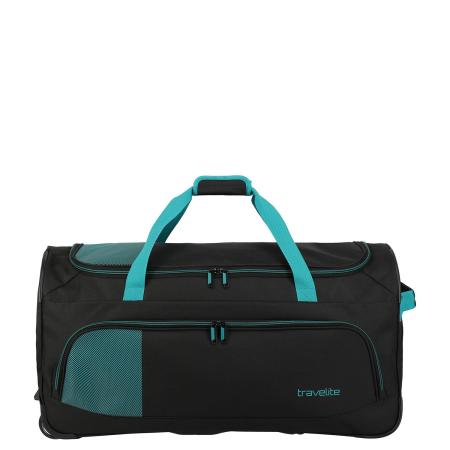 Travelite Basics Fresh Wheeled Duffle 70cm Black / Petrol