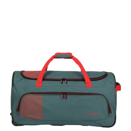 Travelite Basics Fresh Wheeled Duffle 70cm Green / Orange