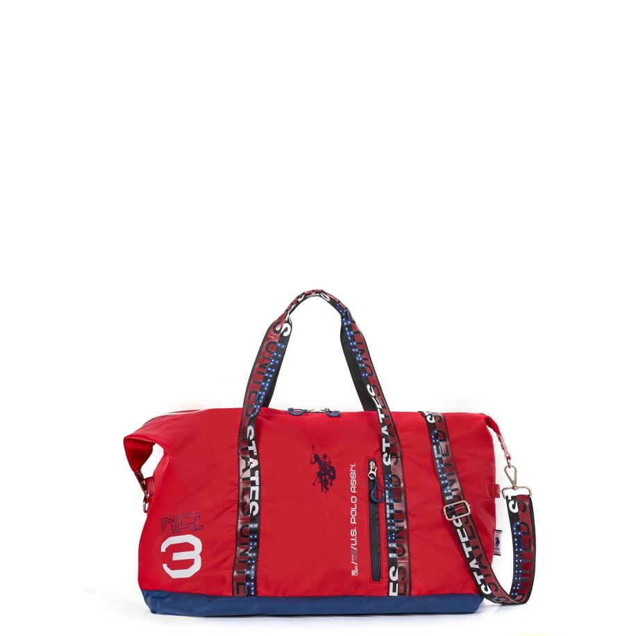 U.S. Polo Assn. U.S. POLO ASSN. Weekendtas rood / zwart / wit -