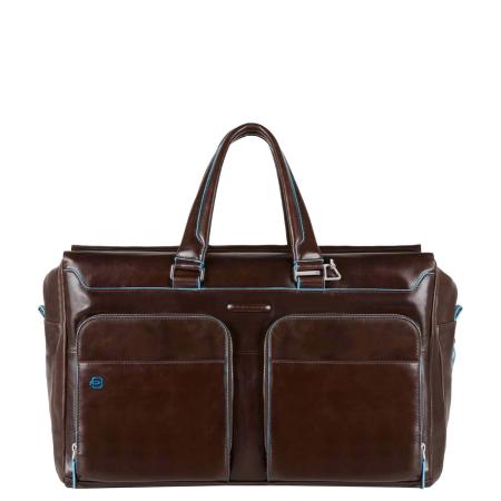 Piquadro Blue Square Duffel Bag brown