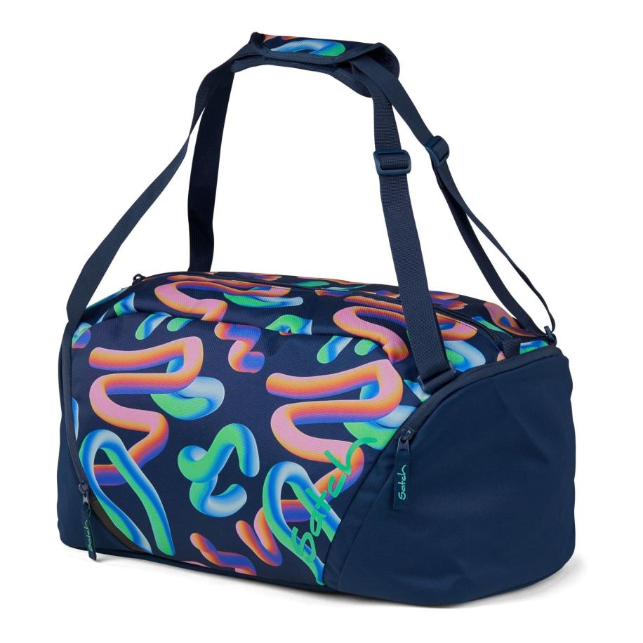 Satch Satch Sporttas navy / azuur / sering / koraal -