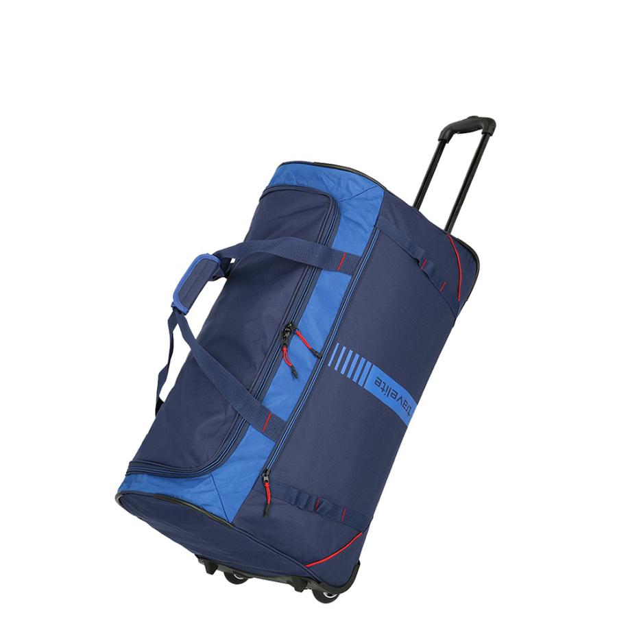 Travelite Basics Wheeled Duffle Active navy Trolley Reistas Blauw