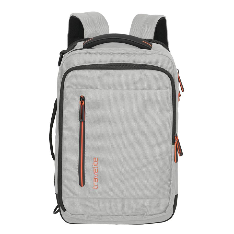 Travelite Crosslite Boarding Backpack S white sand Grijs