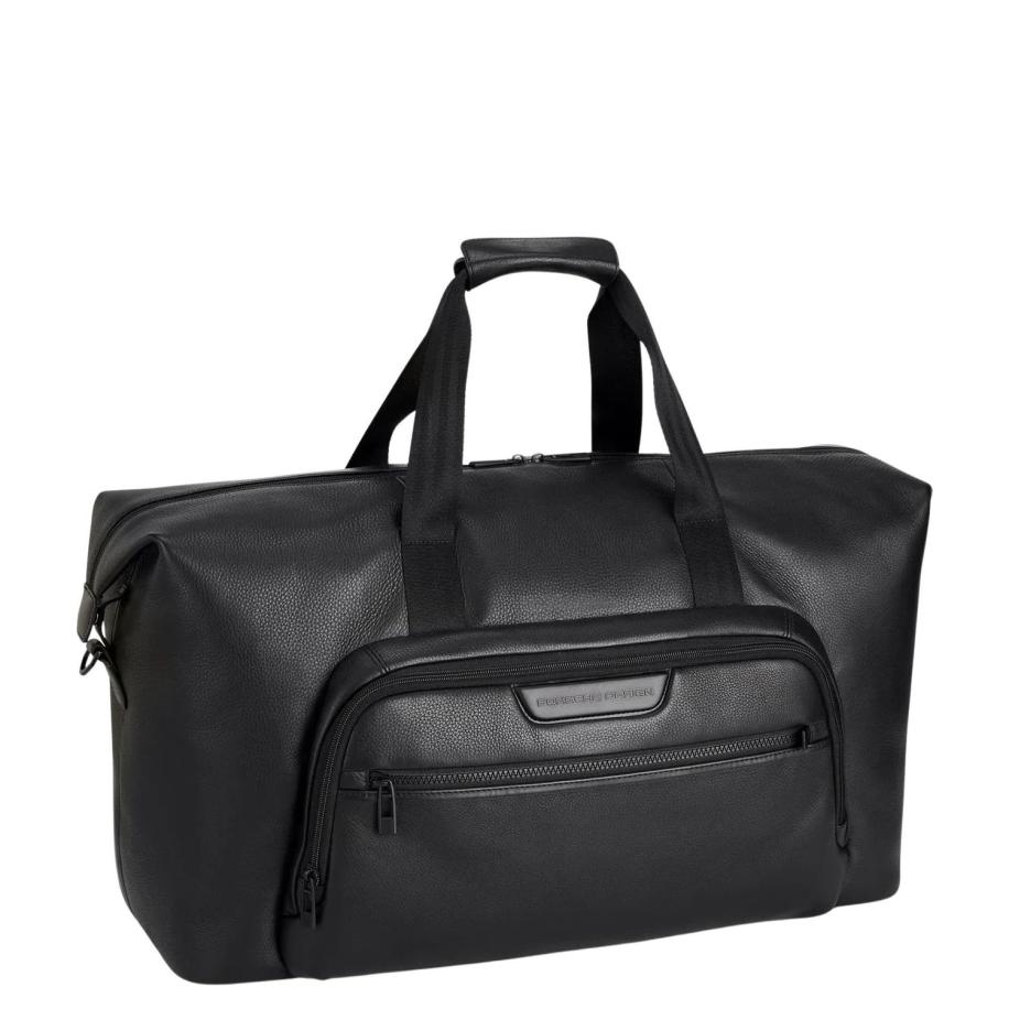 Porsche Design Roadster Leather Evo Weekender black Zwart
