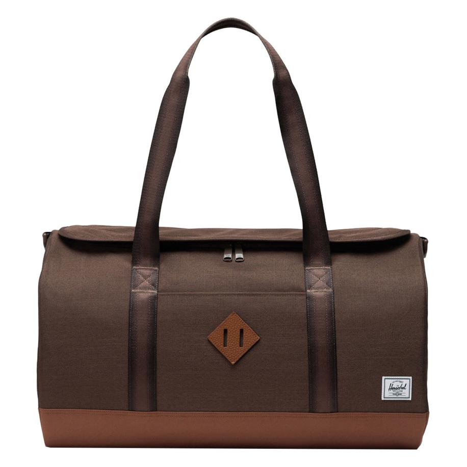 Herschel Supply Co. Heritage Duffel chocolate brown crosshatch/sadle brown Bruin