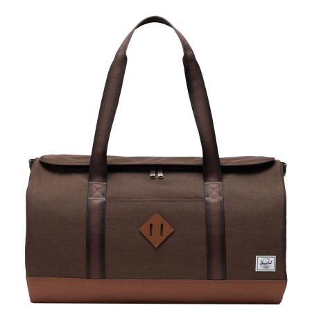 Herschel Supply Co. Heritage Duffel chocolate brown crosshatch/sadle brown