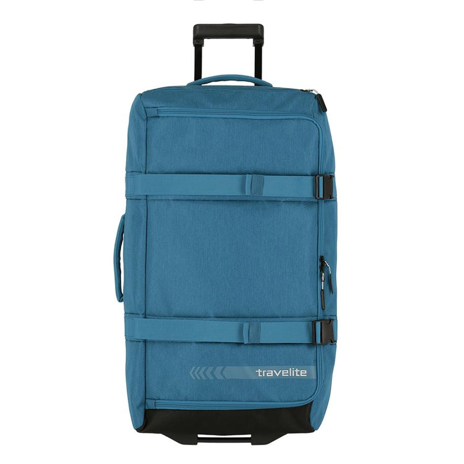 Travelite Kick Off Wheeled Duffle L petrol Trolley Reistas Blauw