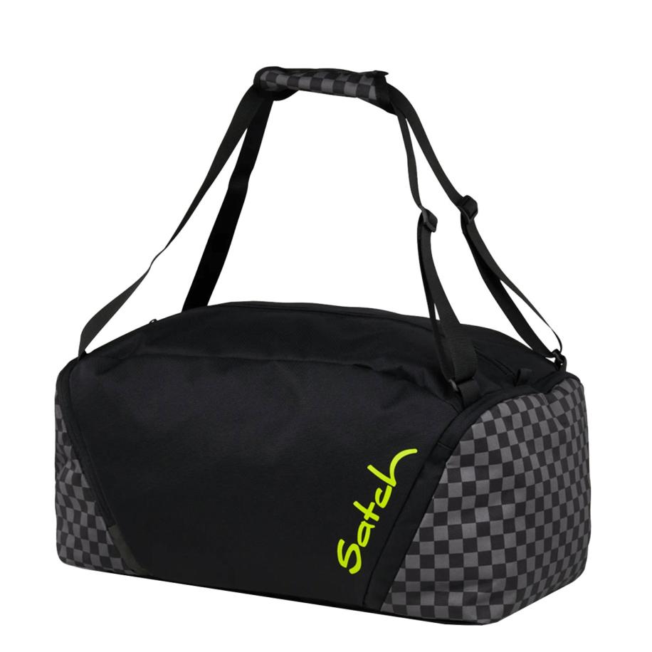 Satch Satch Sporttas grijs / donkergrijs / neongroen -