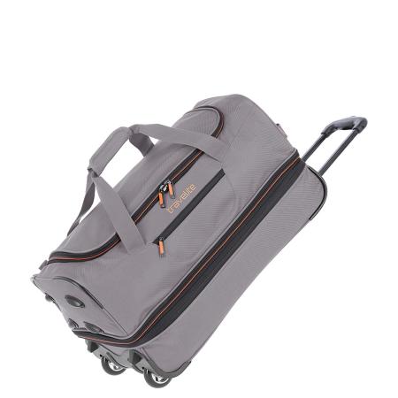 Travelite Basics Wheeled Duffle 55cm Expandable Grey/Orange