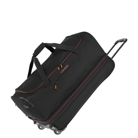 Travelite Basics Wheeled Duffle 70cm Expandable Black/Orange