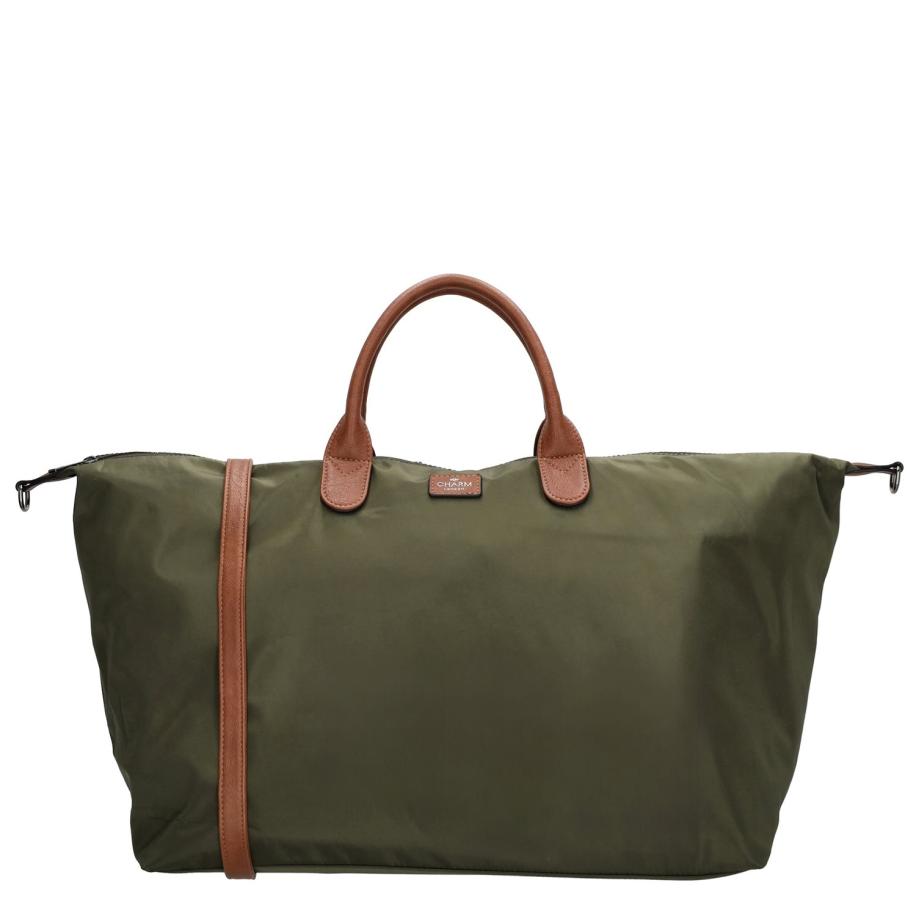 Charm London Buckingham Travelbag olivegreen Groen