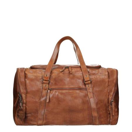 Bear Design Cow Lavato Weekendtas cognac