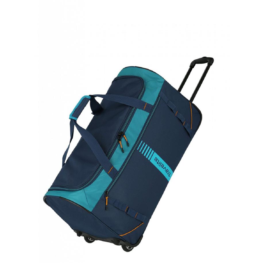 Travelite Basics Wheeled Duffle Active petrol Trolley Reistas Blauw