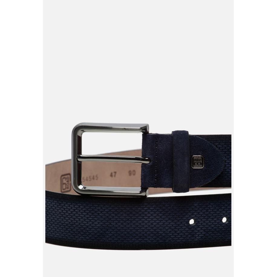 Ziengs Riem blauw Suede Blauw