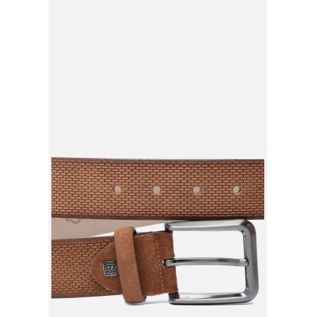 Ziengs Riem cognac Suede