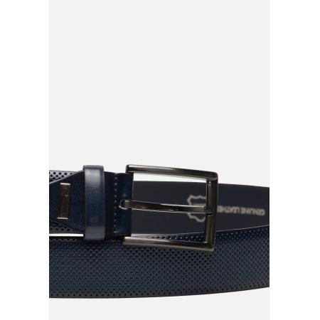 Ziengs Riem blauw Leer 960545