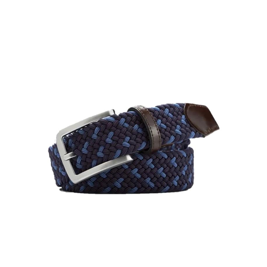 Meyer MEYER Riem blauw / nachtblauw / bruin -
