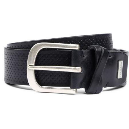 Profuomo Leren Riem Roma Donkerblauw
