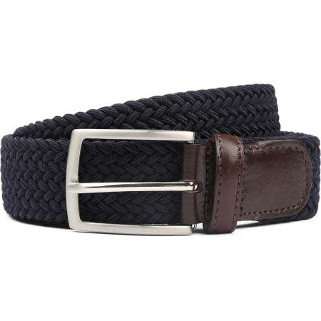 Profuomo Geweven Riem Donkerblauw