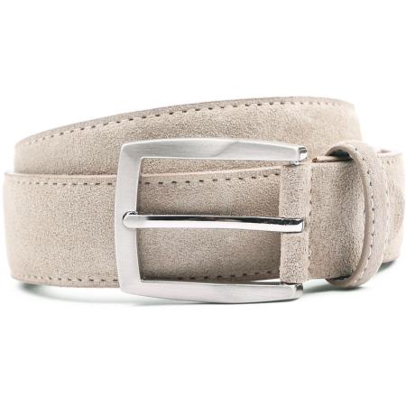 Suitable Riem Suede Wit Beige