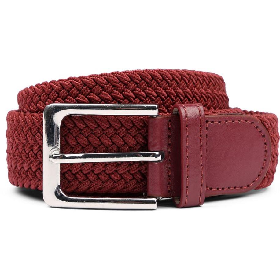 Suitable Geweven Riem Bordeaux Rood