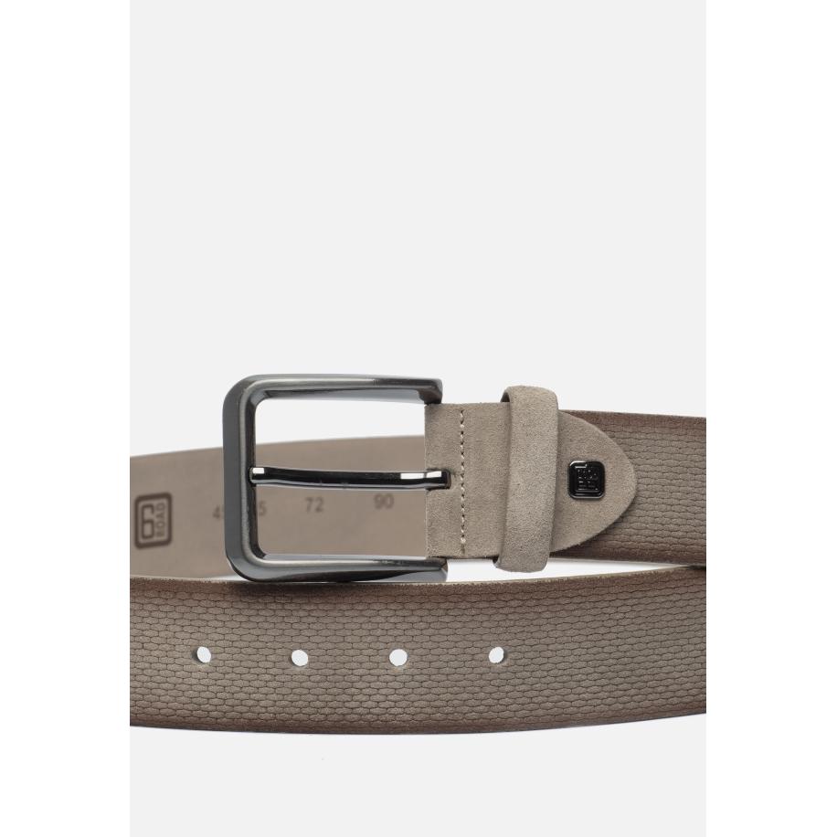Ziengs Riem taupe Suede Bruin