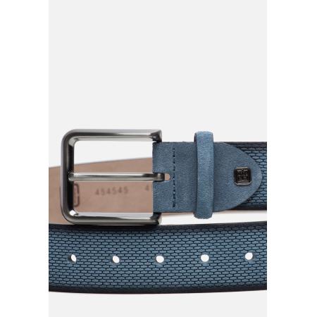 Ziengs Riem blauw Leer