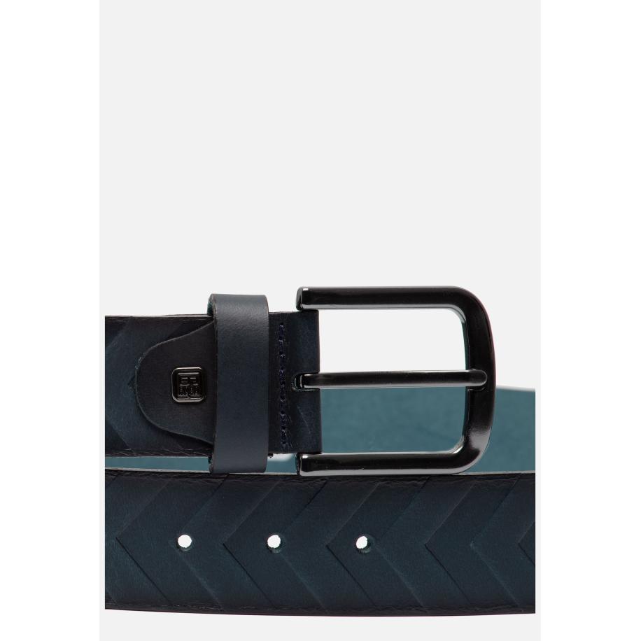 Ziengs Riem blauw Leer Blauw