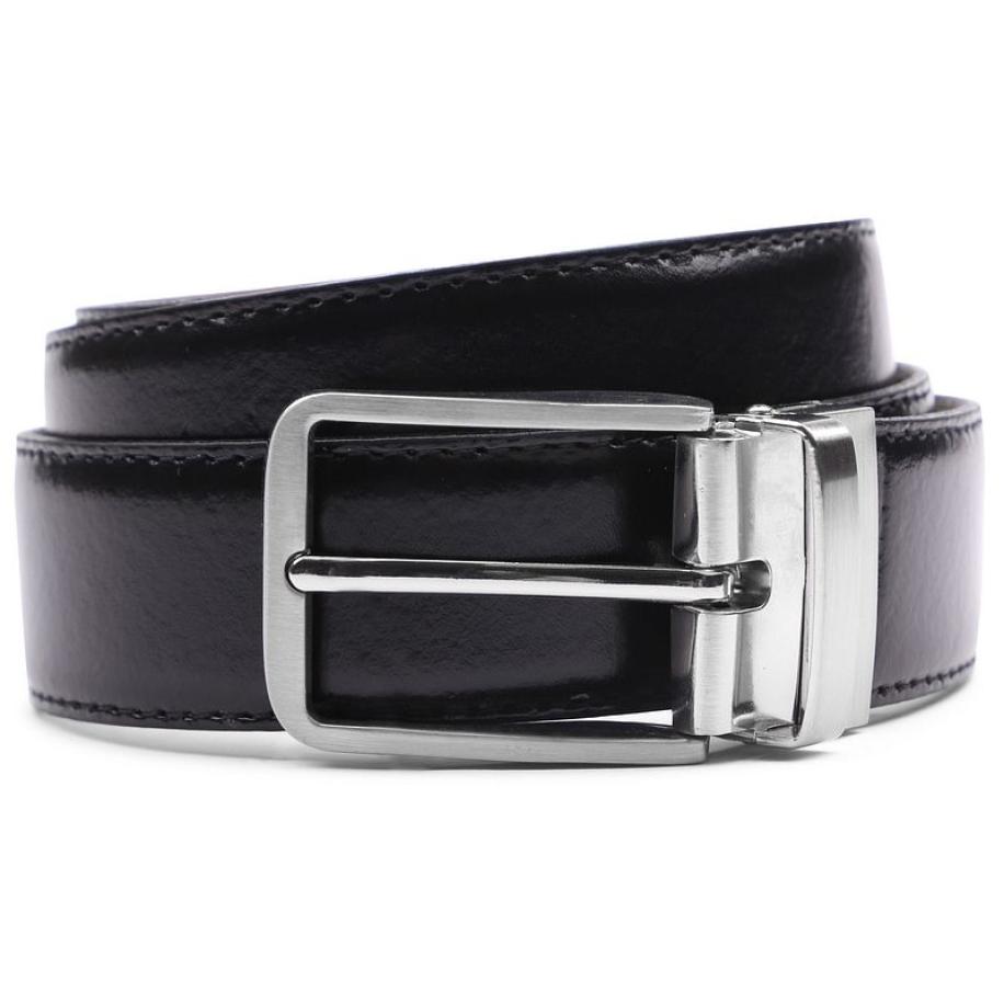 Suitable Riem Zwart Leer Zwart