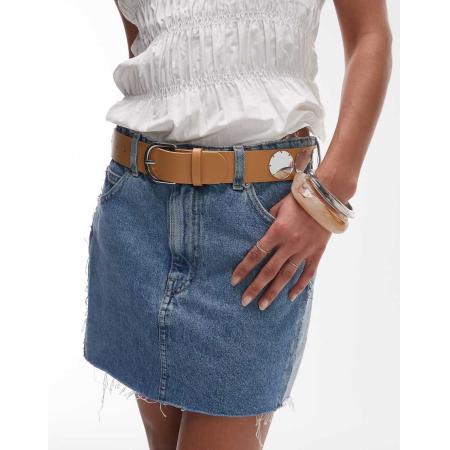 Mango Riem met spiegeltjes in lichtbeige-Neutraal