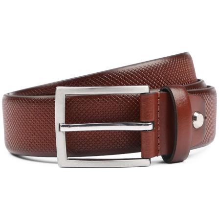 Suitable Riem Structuur Leer Cognac