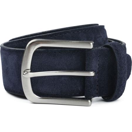 Suitable Riem Suède Leer Navy