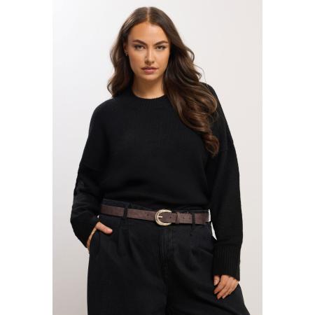 Yours Brown Twisted Buckle Belt Size 58-60