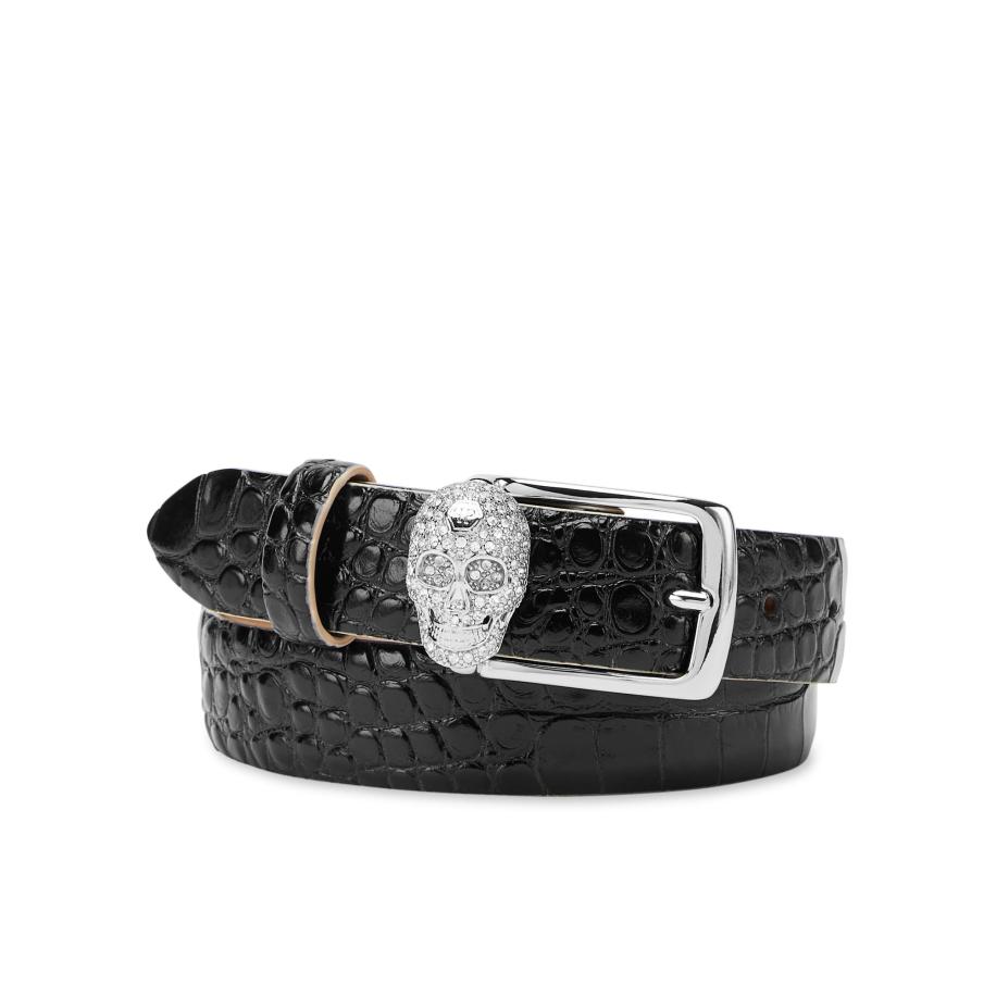 Philipp Plein Riem zwart / zilver Zwart