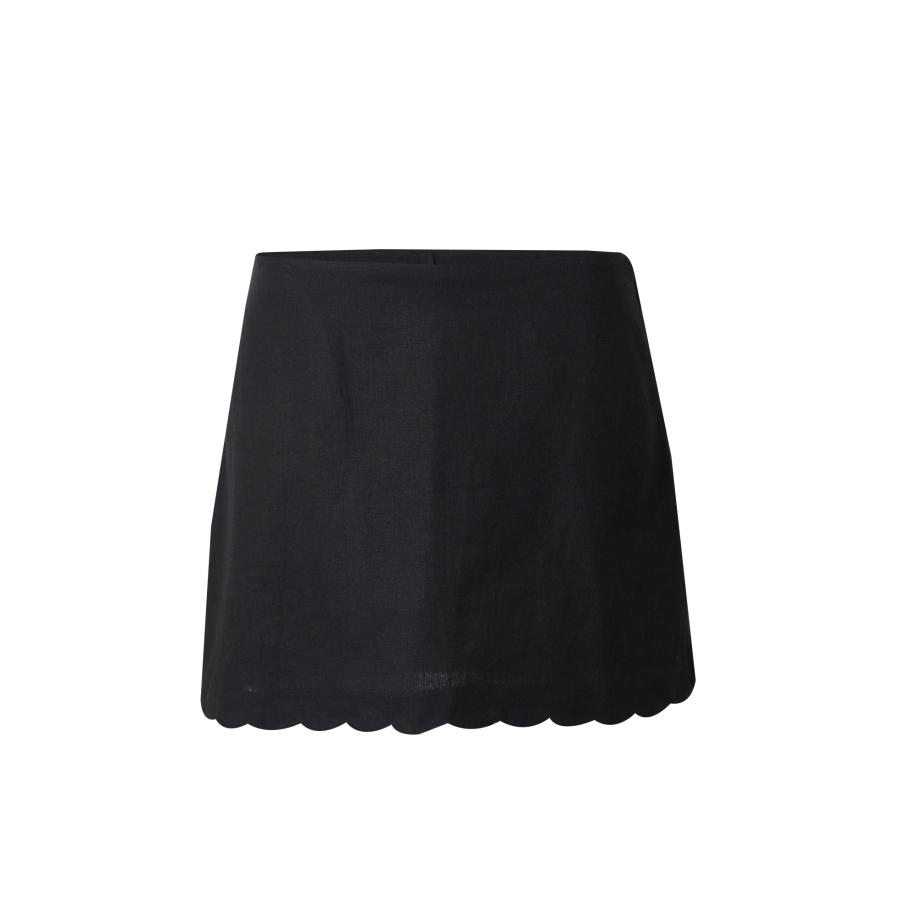 GAP GAP Rok SCALLOP zwart -