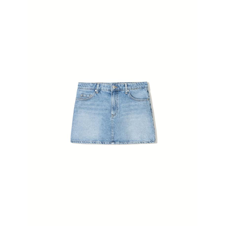 Bershka Bershka Rok blauw denim -