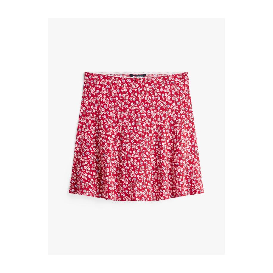 Tommy Jeans Tommy Jeans Rok pastelblauw / vuurrood / wit -