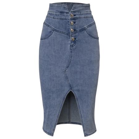 Influencer Influencer Rok blauw denim